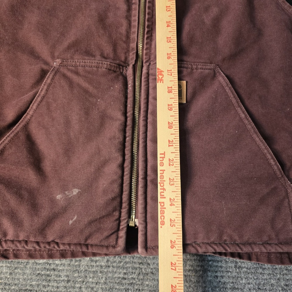 Carhartt V26 burgundy red‎ work wear vest XL - Picture 3 of 4